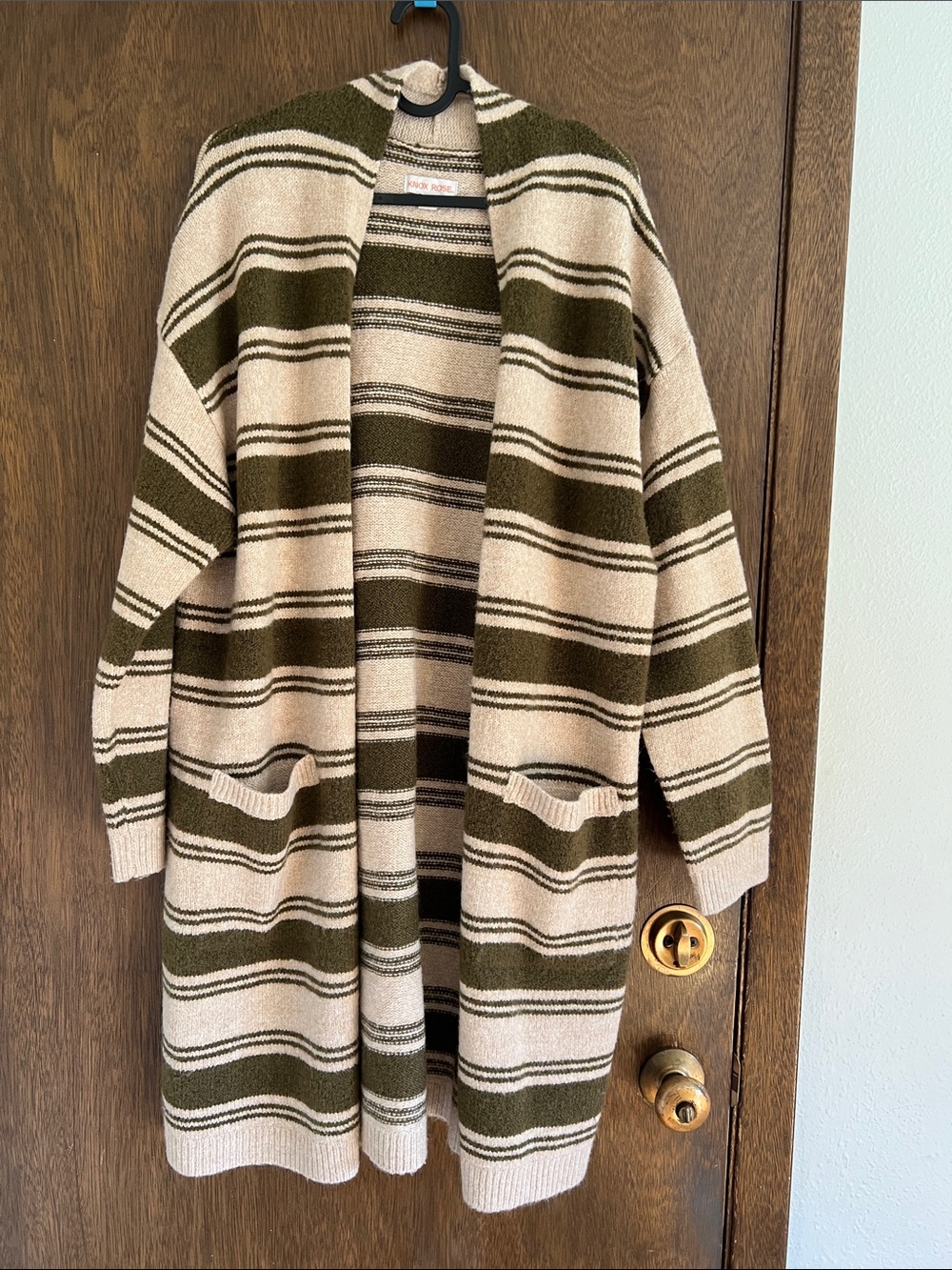 Knox rose striped cardigan